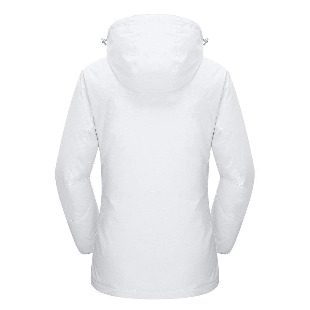 3-in-1 Waterproof Winter Coat, Fleece Lined,Two-Piece Suit, Hooded Ski & Hiking Jacket